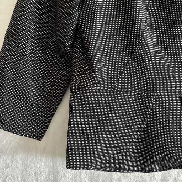 Sandro Sportswear Blazer Jacket Womens L Black & White Polka Dot - Picture 4 of 10